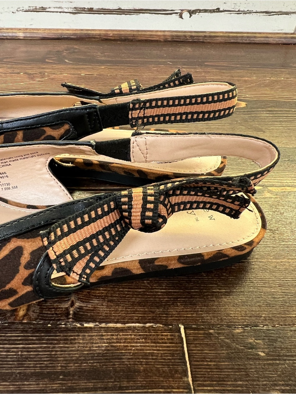A New Day • Women’s “London” Slingback Flats Leopard Print Pointed Toe •Size 7.5 - Picture 6 of 10